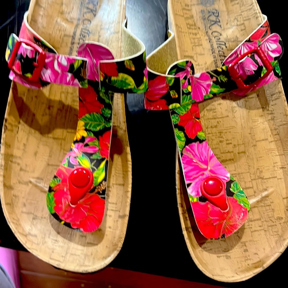RK Collection thing flip flops size 10 never worn